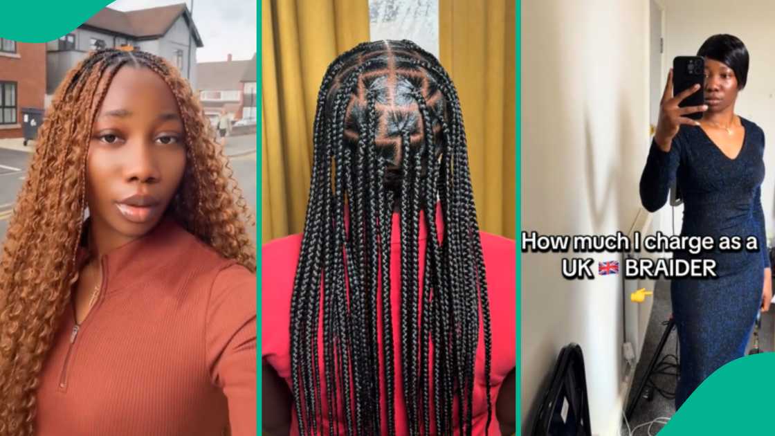 Lady who braids hair for a living in UK discloses how much she charges people, many react Lady who braids hair for a living in UK discloses how much she charges people, many react