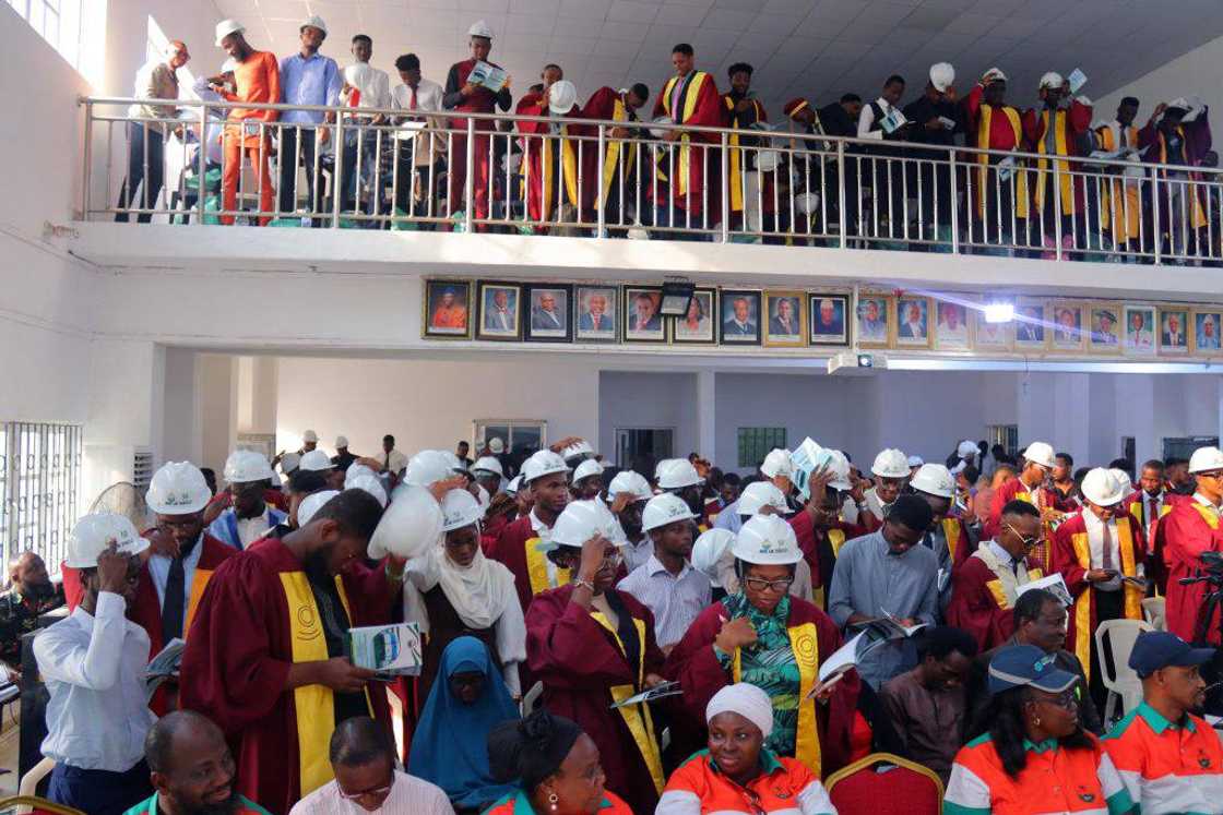 The University of Lagos graduates on their graduation day The University of Lagos graduates on their graduation day