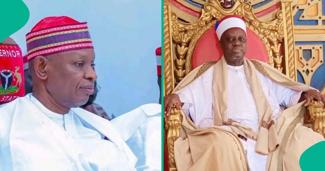 Gwamna Abba da Mai Martaba Sarkin Lafiya.
