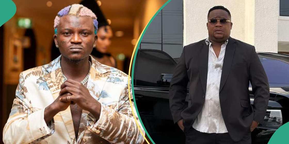 Portable shares private chat with Cubana Cheifpriest on his music. Portable shares private chat with Cubana Cheifpriest on his music.