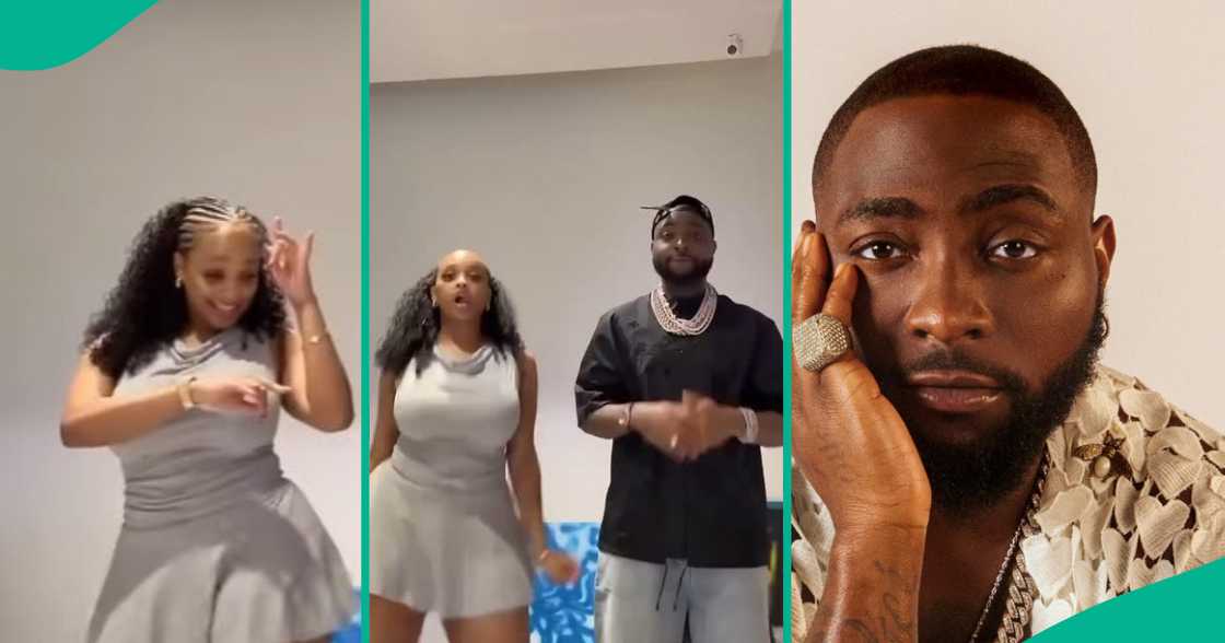 Davido and cousin Folasade Adeleke groove to his new song with Omah Lay. Davido and cousin Folasade Adeleke groove to his new song with Omah Lay.