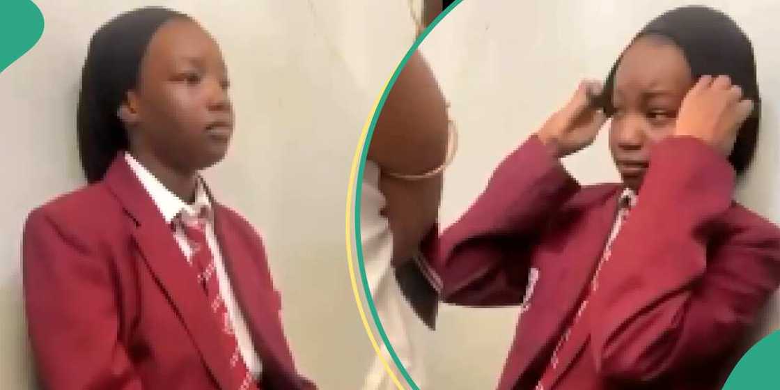 Female student being bullied in Abuja British School Female student being bullied in Abuja British School