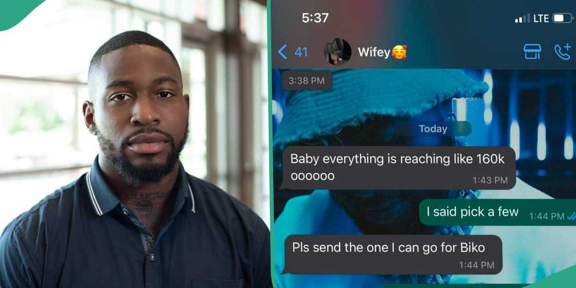 Man shares girlfriend's heartbreaking reply after he gave her N70k