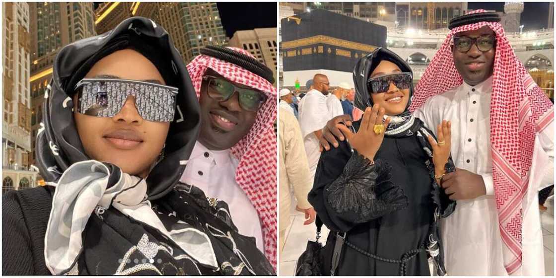Mercy Aigbe, Mercy Aigbe and husband in Saudi Arabia Mercy Aigbe, Mercy Aigbe and husband in Saudi Arabia