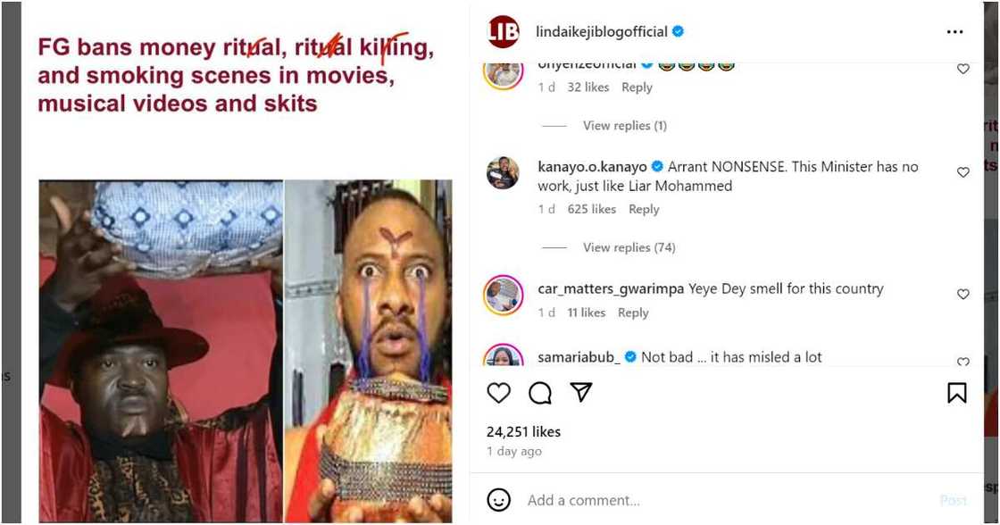 Kanayo O. Kanayo blows hot over report about FG banning rituals, other vices in movies Kanayo O. Kanayo blows hot over report about FG banning rituals, other vices in movies