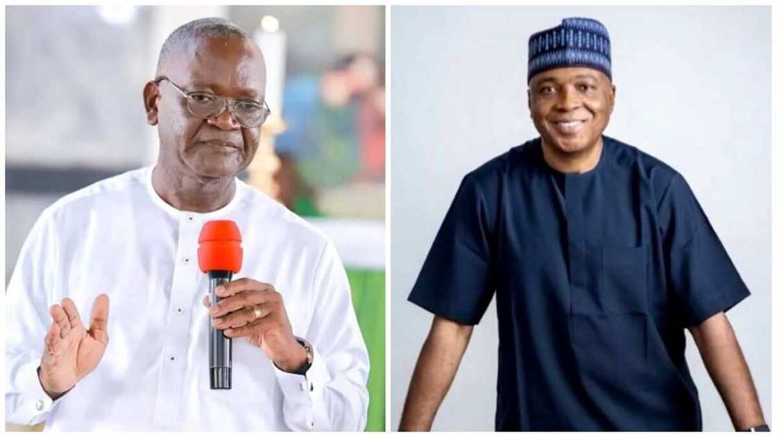 Bukola Saraki, Samuel Ortom, PDP, 2023 presidential election Bukola Saraki, Samuel Ortom, PDP, 2023 presidential election