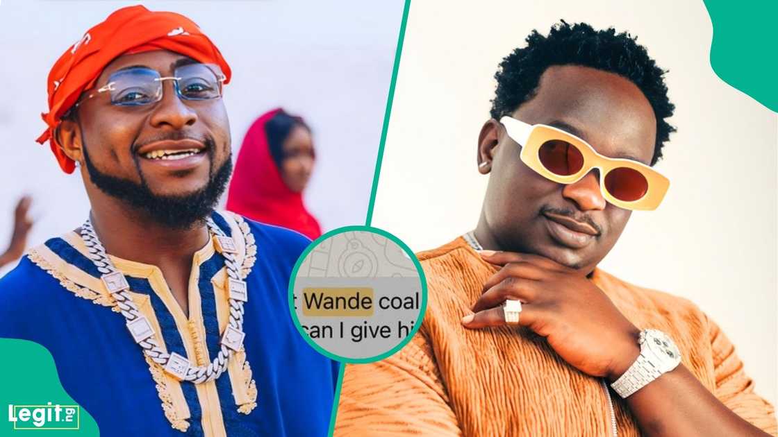 Afrobeats star Davido addresses Wande Coal’s comments and provides evidence to support his claims in their ongoing dispute
