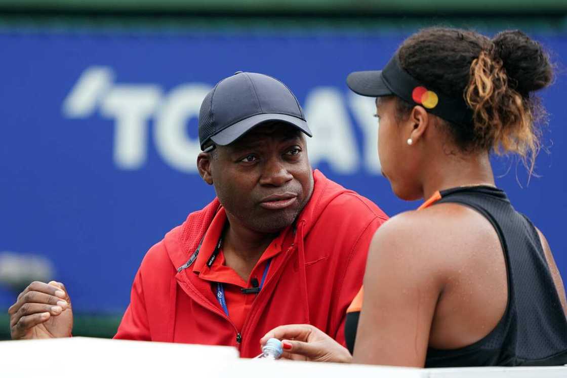 Leonard Francois and Naomi Osaka