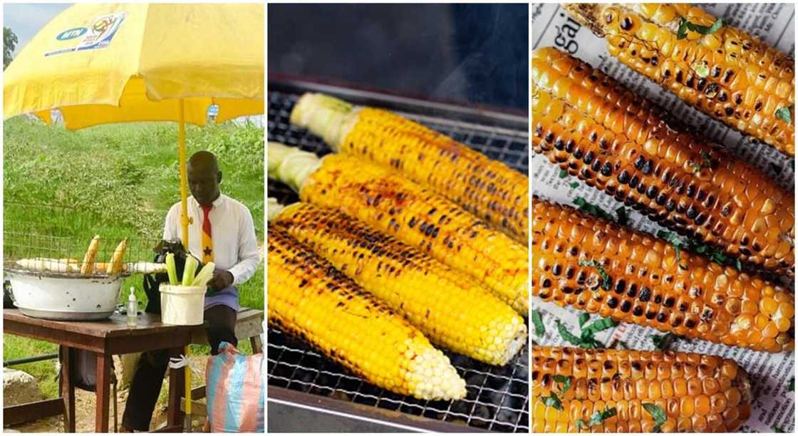 Smartly dressed roasted corn seller sighted in the streets. Smartly dressed roasted corn seller sighted in the streets.