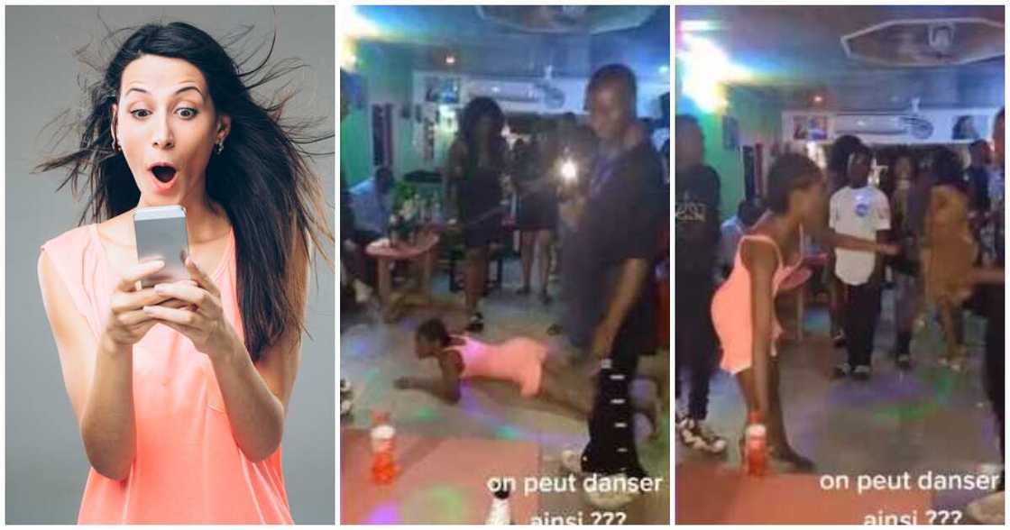 Social media reacts to video of a lady dancing on her belly like a snake at club, video stirs reactions