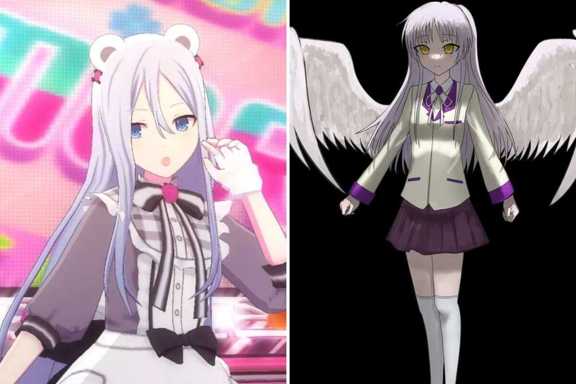 Anime characters with long white hair Anime characters with long white hair