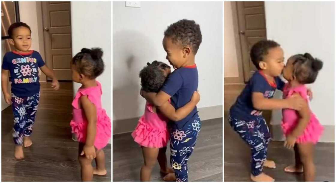 Two kids showing each love in amazing video. Two kids showing each love in amazing video.