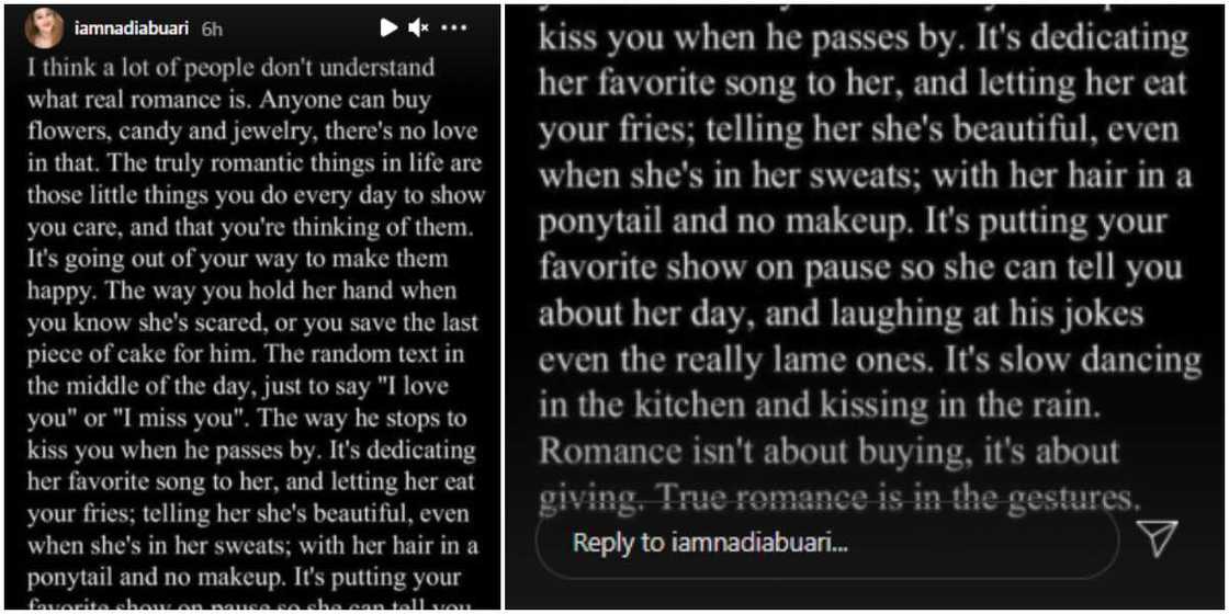 True romance is in the gestures, Nadia Buari lectures on love True romance is in the gestures, Nadia Buari lectures on love