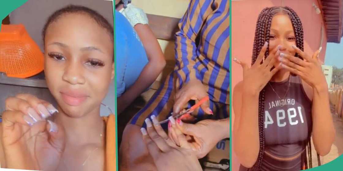 Lady in tears as her strict mum cuts her nails Lady in tears as her strict mum cuts her nails
