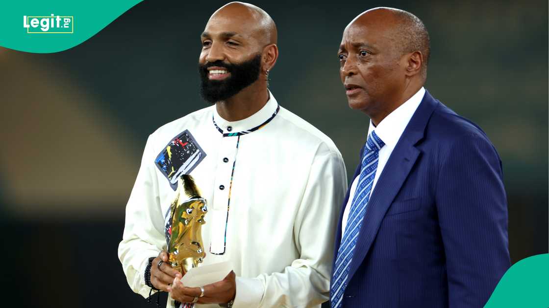 Emilio Nsue, Patrice Motsepe, Stade de Olympique Alassane Ouattara, Abidjan, Ivory Coast, AFCON 2023