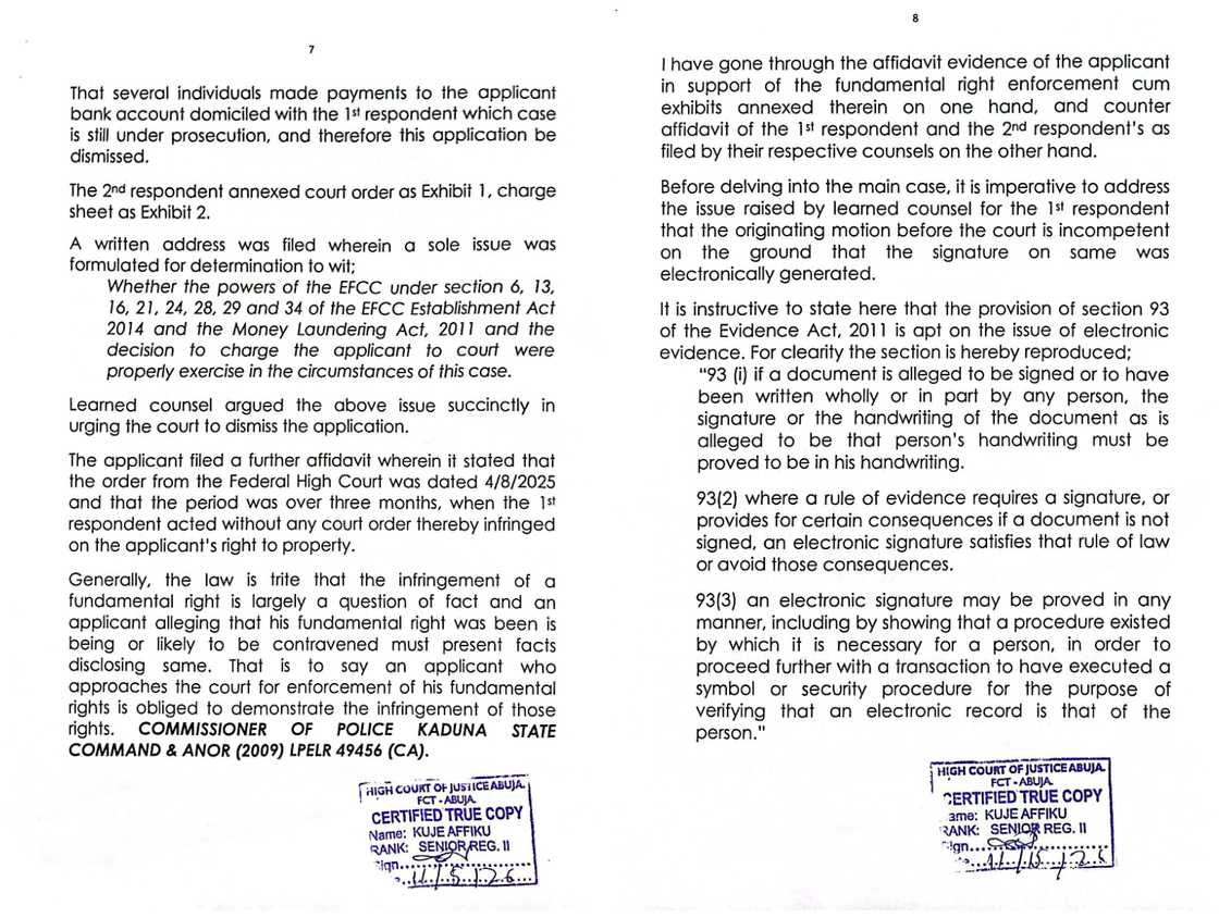 Court Orders EFCC to Pay ₦2m for Unlawfully Freezing Homadil Realty's Account