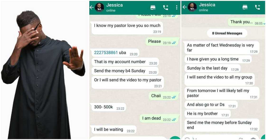 Charles Awuzie, Nigerian pastor blackmailed with private video, Okachi Jessica, N300k-N500k Charles Awuzie, Nigerian pastor blackmailed with private video, Okachi Jessica, N300k-N500k