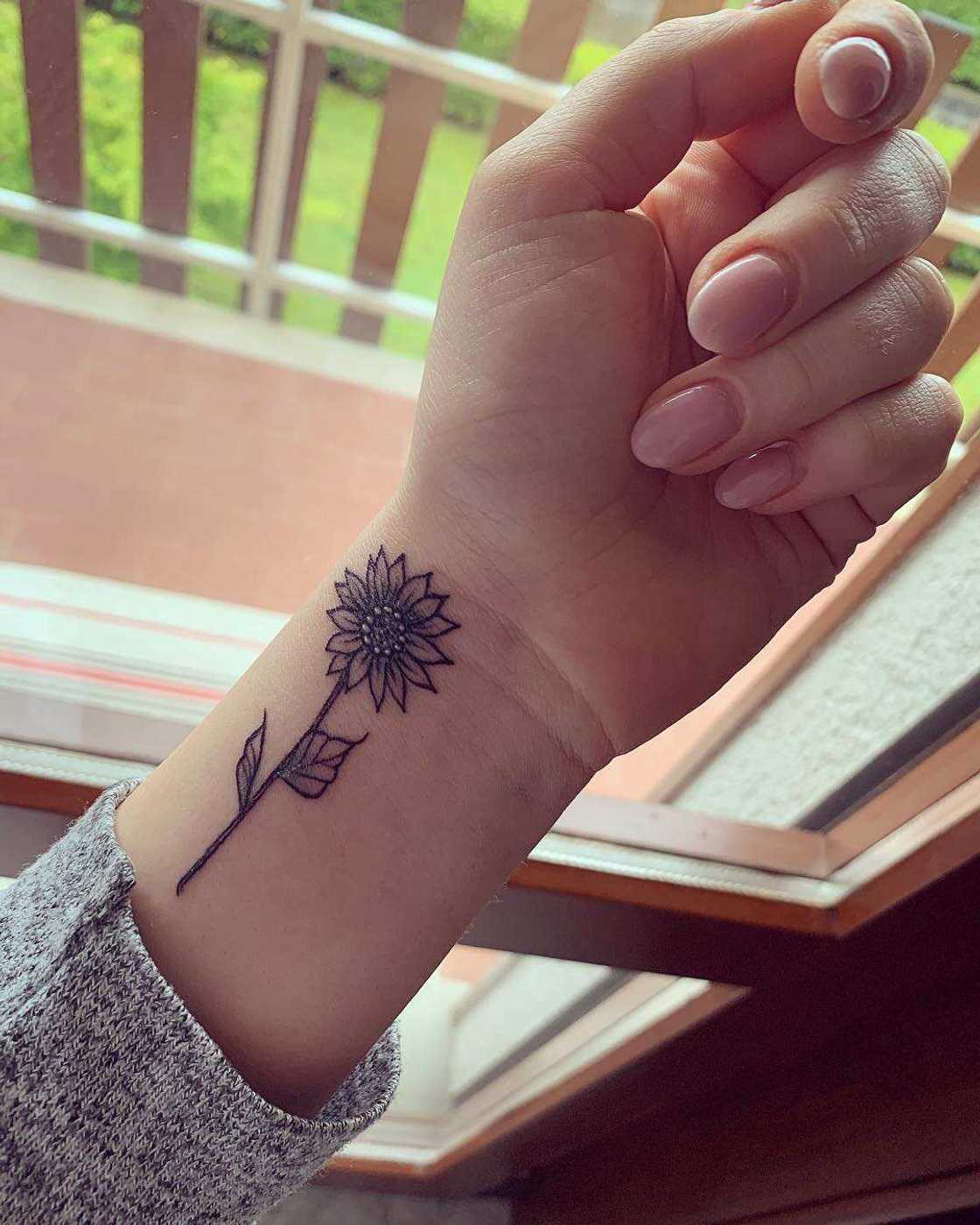 Sunflower tattoo