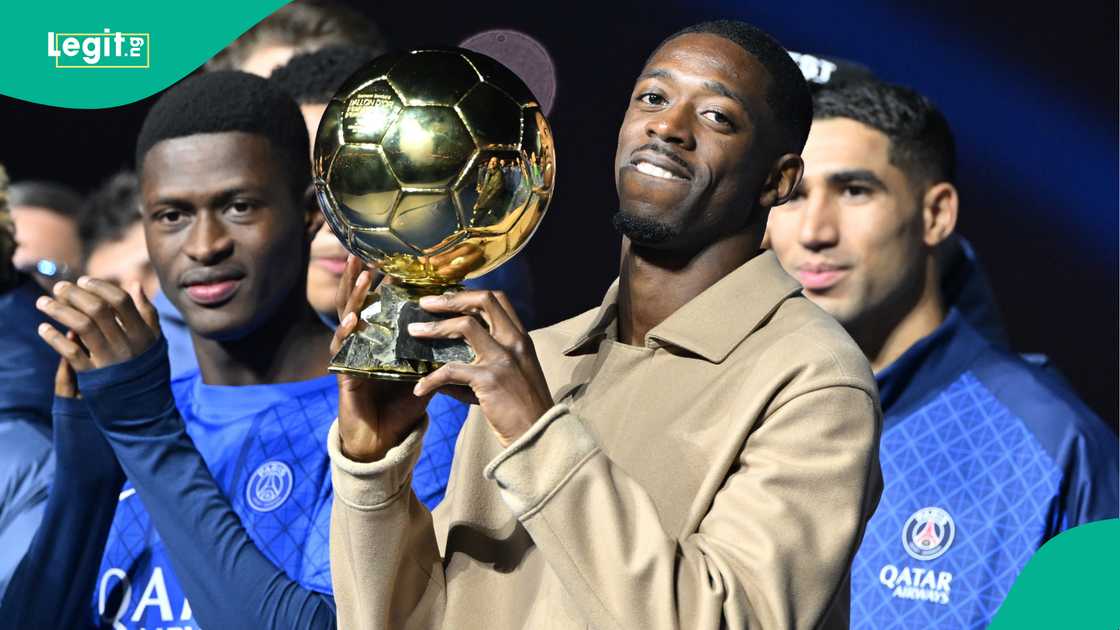Ousmane Dembele, Paris Saint-Germain, France, Ballon d'Or, Theatre du Chatelet. Ousmane Dembele, Paris Saint-Germain, France, Ballon d'Or, Theatre du Chatelet.