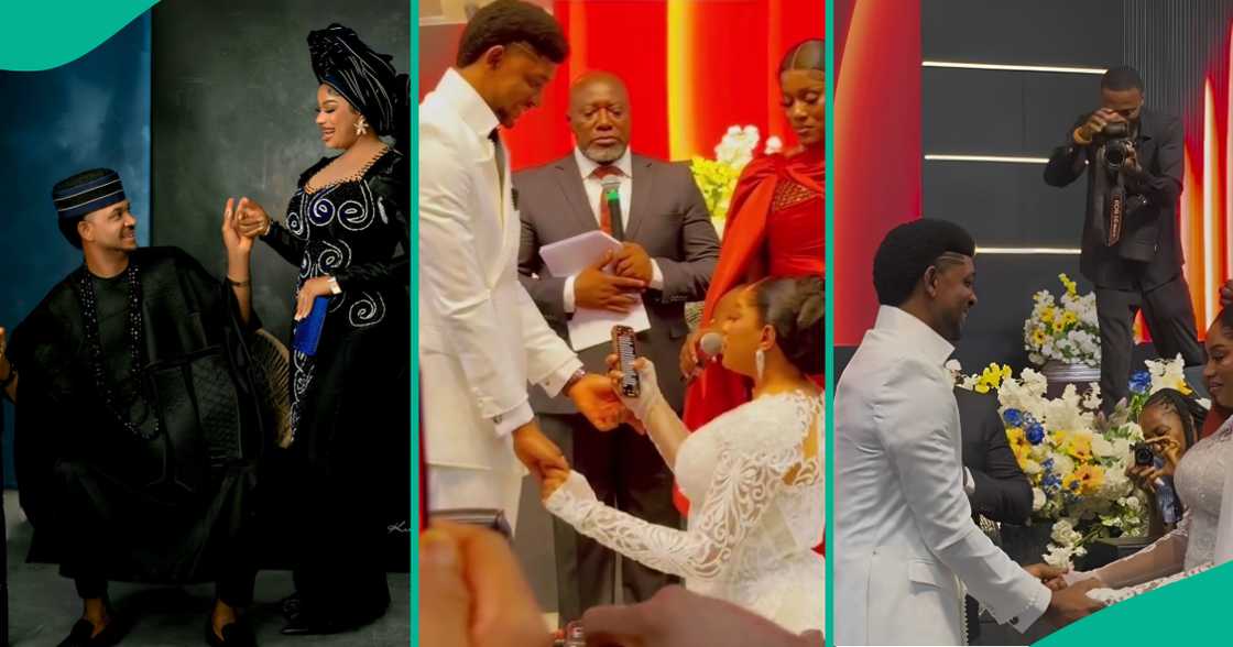 Fans share observation about Steve Crown's wife during wedding ceremony. Fans share observation about Steve Crown's wife during wedding ceremony.