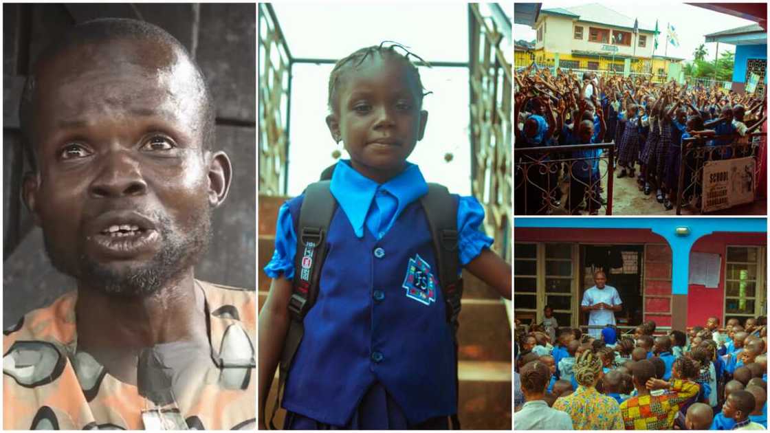 Out-of-school children in Nigeria/Oriogbade's kid got scholarship.