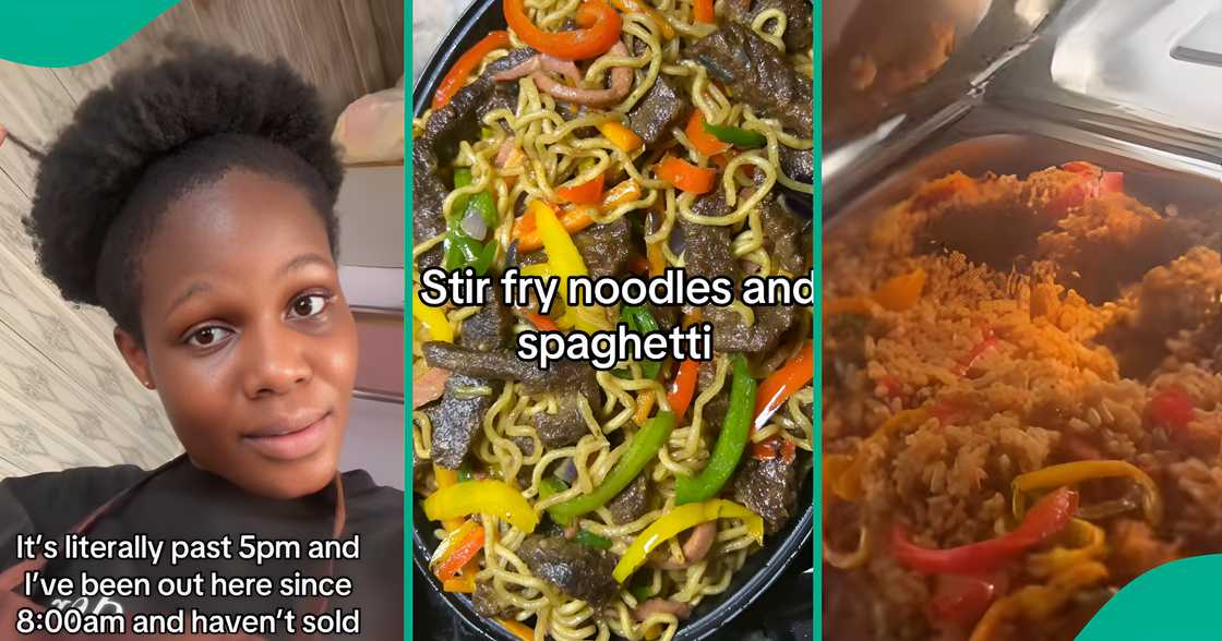 Food vendor cries out after having no customer at her business place.