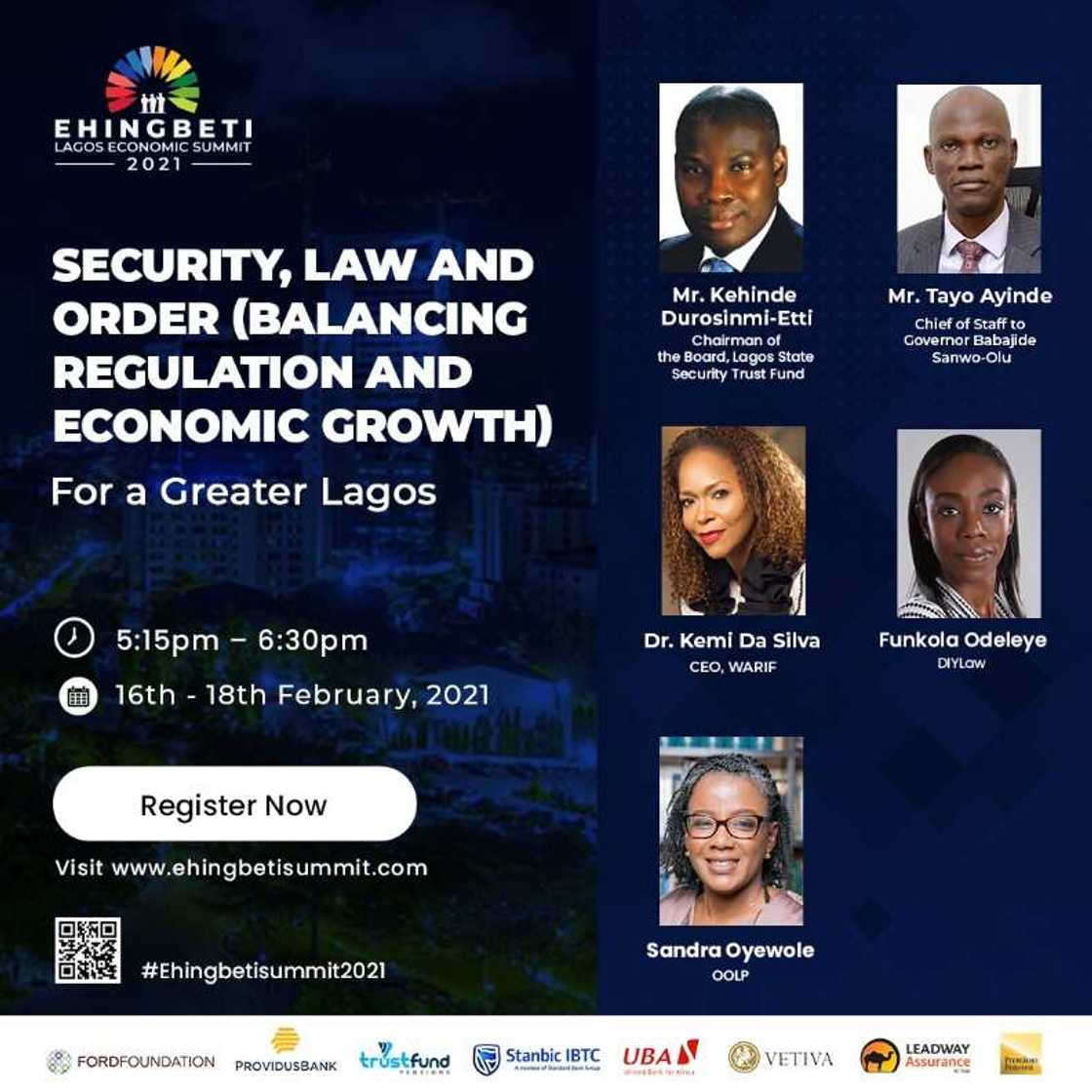 Notable speakers at the Ehingbeti Summit 2021 Notable speakers at the Ehingbeti Summit 2021