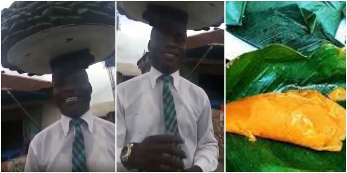 Meet Nigerian man who has been hawking agidi on the street for the past 13 years Meet Nigerian man who has been hawking agidi on the street for the past 13 years