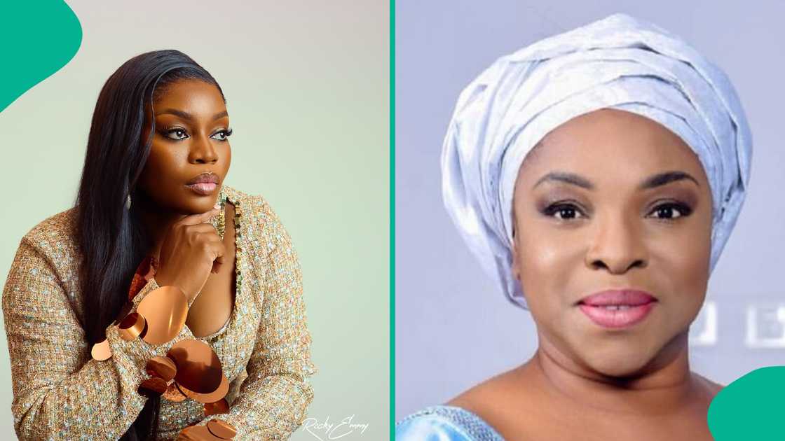 Bisola Aiyeola meets Liz Benson Bisola Aiyeola meets Liz Benson
