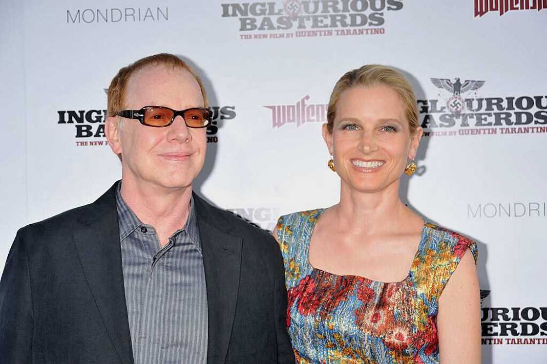 Bridget Fonda (R) and her husband, Danny Elfman Bridget Fonda (R) and her husband, Danny Elfman