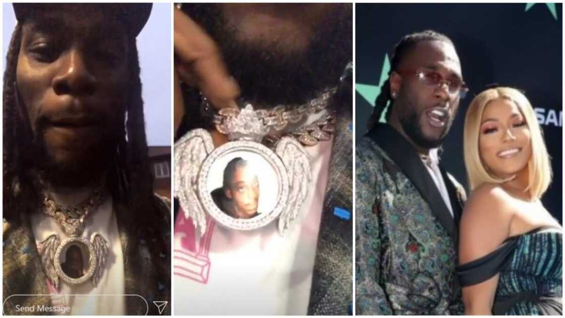 Burnaboy shows off the expensive necklace he got from girlfriend Stefflon Don Burnaboy shows off the expensive necklace he got from girlfriend Stefflon Don