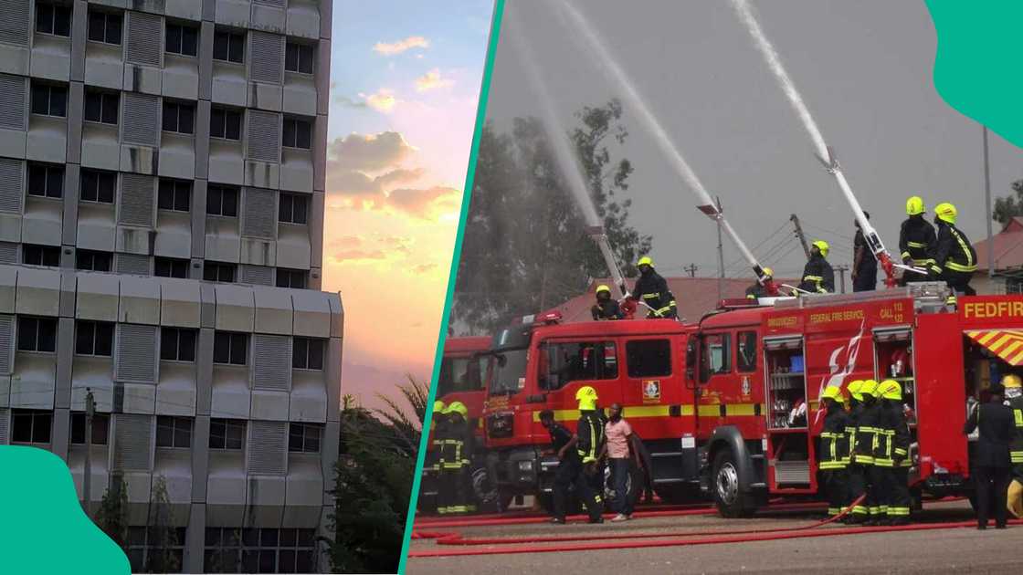 Majiyoyi sun magantu da gobara ta tashi a Gidan Ado Bayero da ke Kofar Nasarawa, jihar Kano Majiyoyi sun magantu da gobara ta tashi a Gidan Ado Bayero da ke Kofar Nasarawa, jihar Kano