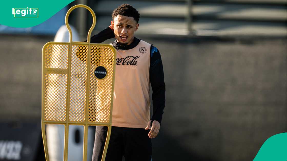 Noah Okafor, Napoli training centre, Castel Volturno, Caserta, Naples, Italy. Noah Okafor, Napoli training centre, Castel Volturno, Caserta, Naples, Italy.