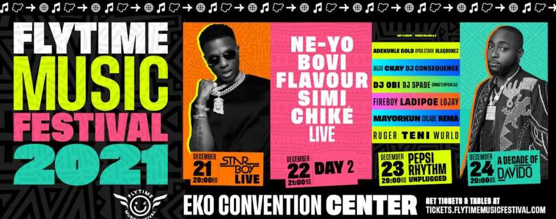 Wizkid, Davido, Ne-Yo, Bovi, More Global Superstars Lineup for 2021 Flytime Music Festival Wizkid, Davido, Ne-Yo, Bovi, More Global Superstars Lineup for 2021 Flytime Music Festival