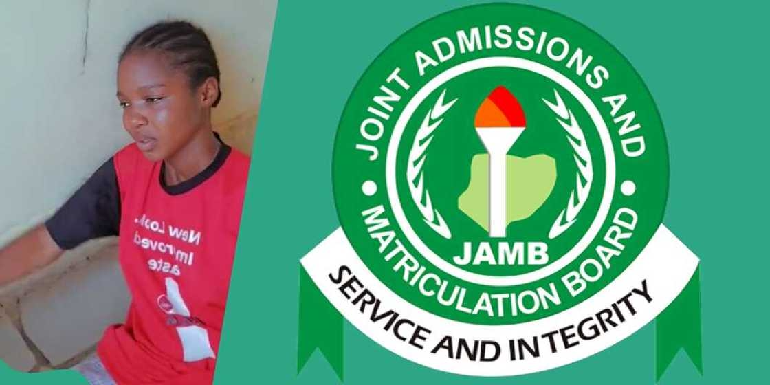 Nigerian lady weeps after checking her 2024 UTME score Nigerian lady weeps after checking her 2024 UTME score