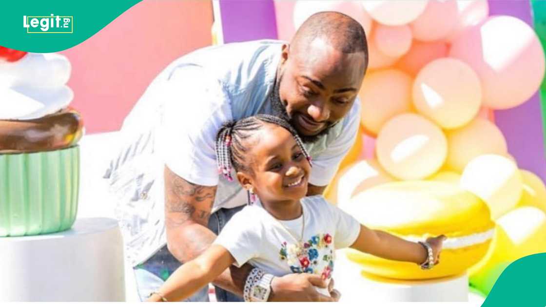 Davido shares picture of his daughter and his father in Ede Osun state Davido shares picture of his daughter and his father in Ede Osun state