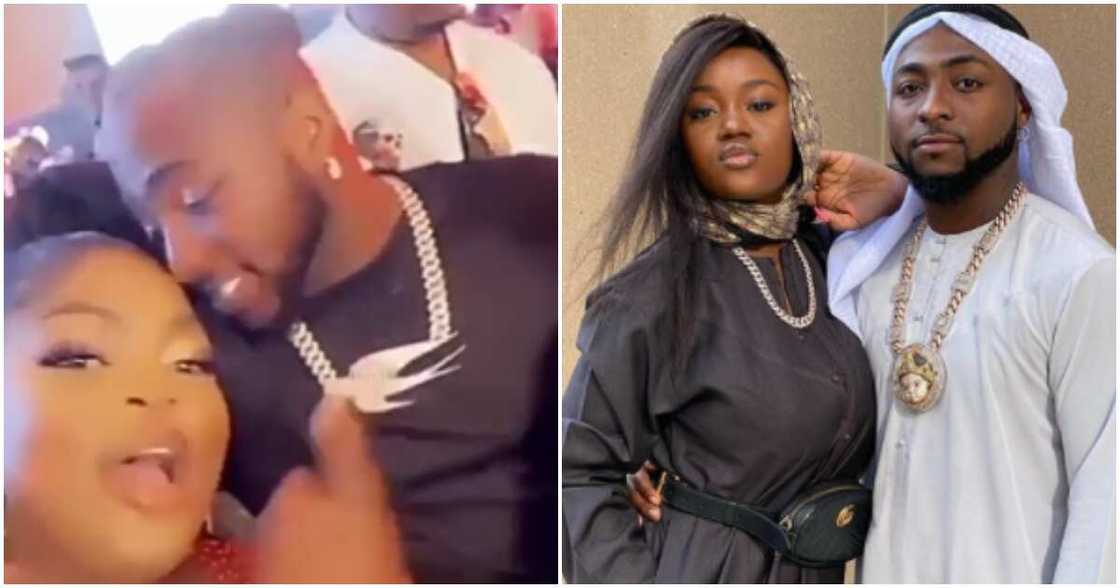 Davido and Eniola Badmus attend E-money's party Davido and Eniola Badmus attend E-money's party