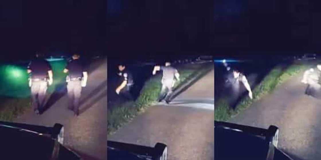 Bidiyon 'yan sanda suna gudun ceton rai bayan jin sauti daga makabarta Bidiyon 'yan sanda suna gudun ceton rai bayan jin sauti daga makabarta