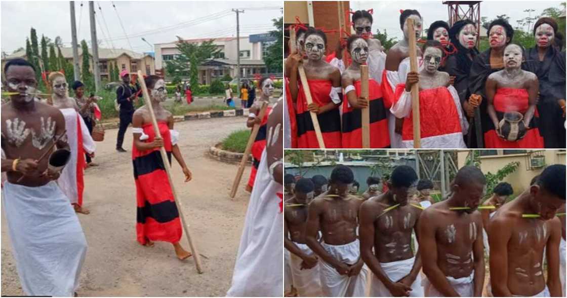 Initiation ceremony at Unizik Initiation ceremony at Unizik