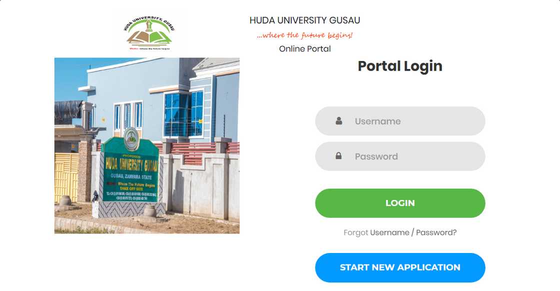 Huda University Gusau portal