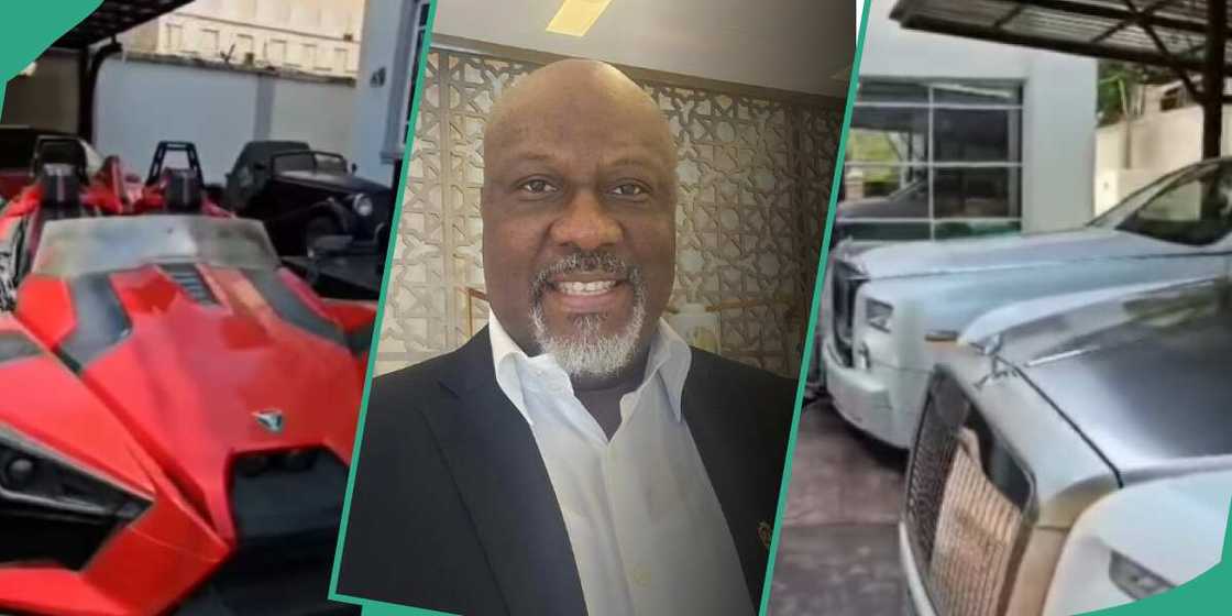 Dino Melaye flaunts close to 20 expensive cars in his garage. Dino Melaye flaunts close to 20 expensive cars in his garage.