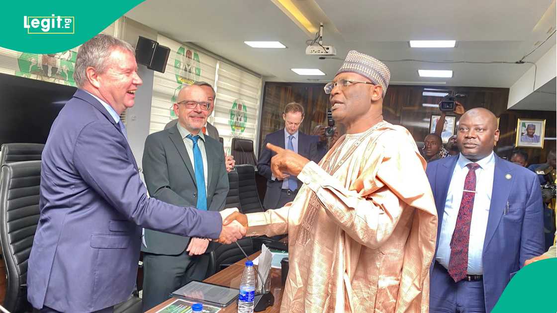 Shugabannnin EU tare da Mahmood Yakubu a Abuja