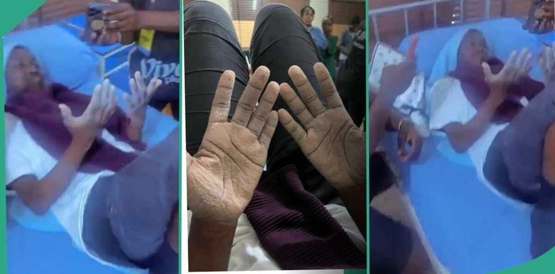 Enitan who washed her hands for 58 hours. Enitan who washed her hands for 58 hours.