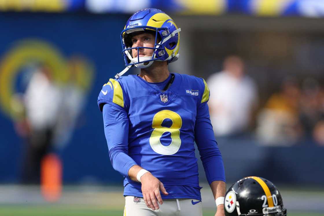 Brett Maher in action for the Los Angeles Rams