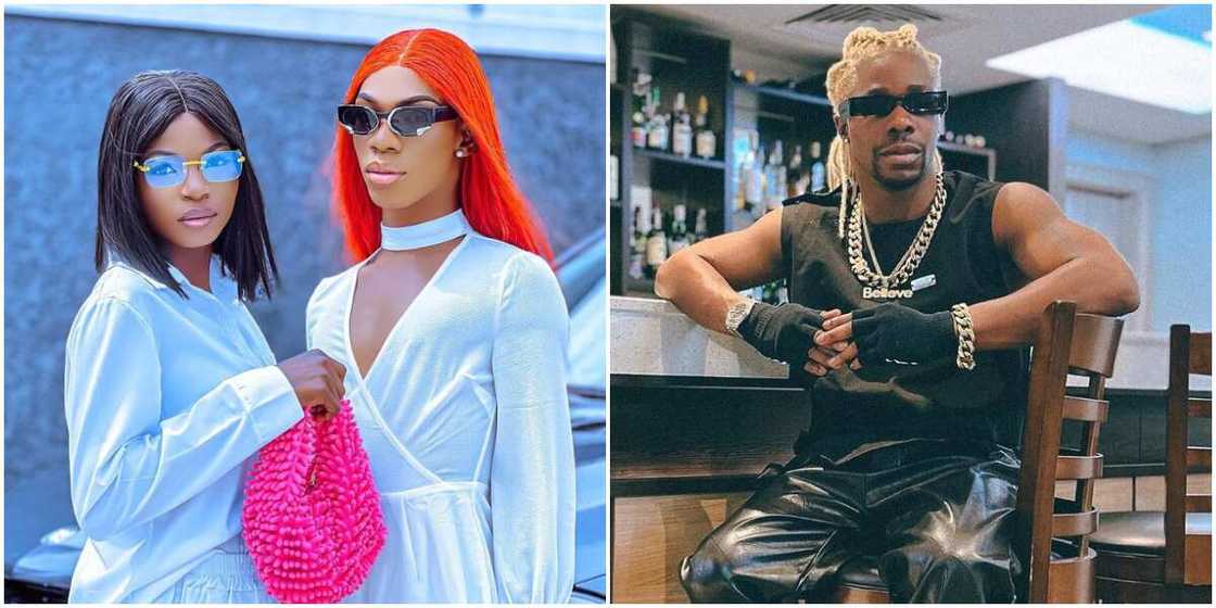 Gracious Brown and lover split. Gracious Brown and lover split.