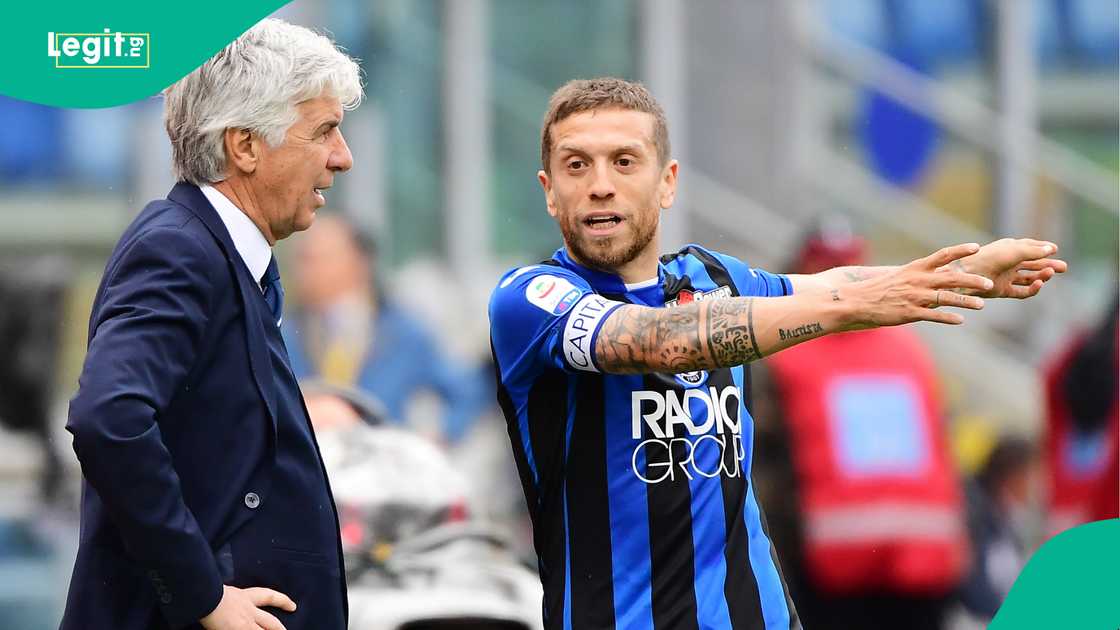 Gian Piero Gasperini, Papu Gomez, Atalanta, Lazio, Stadio Olimpico, Rome, Italy, Serie A.