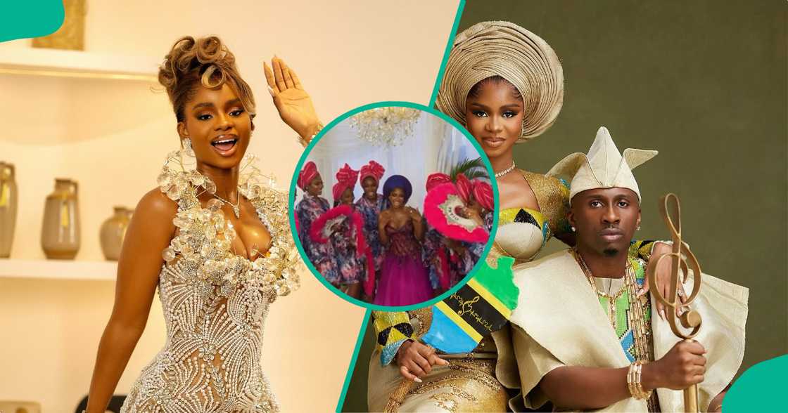 The first video of Priscy Ojo and her bridesmaids has emerged online. The first video of Priscy Ojo and her bridesmaids has emerged online.