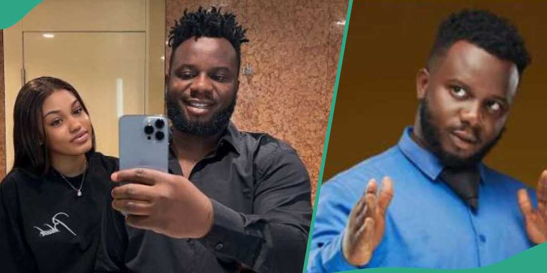 Sabinus welcomes first child with wife. Sabinus welcomes first child with wife.