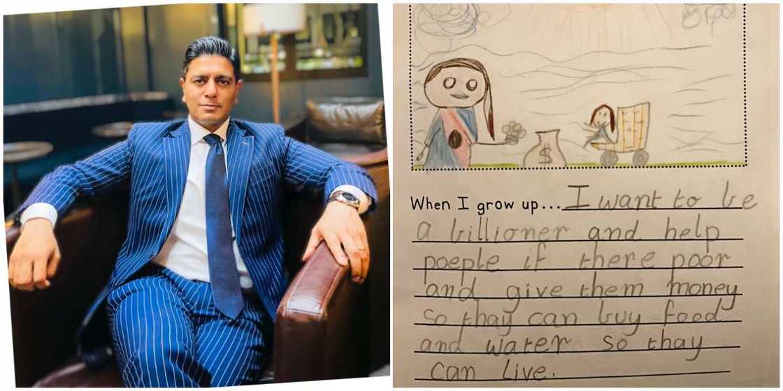 Man Shares the 'Interesting' Note he Found in His Little Daughter's School Book about her Dreams, Causes Stir Man Shares the 'Interesting' Note he Found in His Little Daughter's School Book about her Dreams, Causes Stir