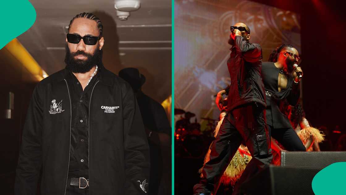 Clips of Phyno on stage with Flavour at OVO Arena Wembley